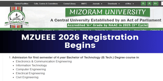 MZUEEE 2026 Registration Begins; Last Date May 10, Exam June 2